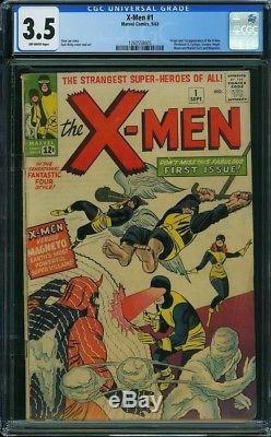 1963 X-Men 1 CGC 3.5! 1st App of X-Men Bonus Amazing Spiderman #800 Dell'Otto