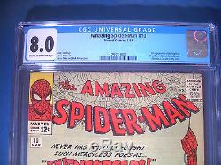 1964 Amazing SPIDER-MAN #10 Marvel Comics CGC Graded 8.0 VF Off WHITE Pages