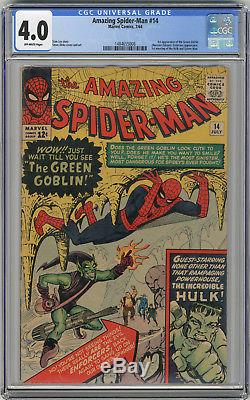 1964 Amazing Spider-Man 14 CGC 4.0 1st Green Goblin