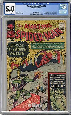 1964 Amazing Spider-Man 14 CGC 5.0 1st Green Goblin