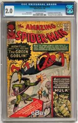 1964 MARVEL AMAZING SPIDER-MAN #14 CGC 2.0 Grade! 1ST APPEARANCE GREEN GOBLIN