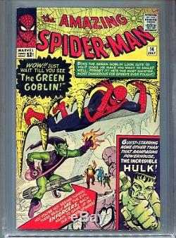 1964 Marvel Amazing Spider-man #14 1st Appearance Green Goblin Cgc 8.5 Unpressed