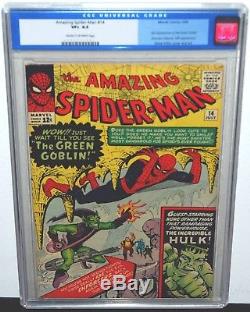 1964 Marvel Amazing Spider-man #14 1st Appearance Green Goblin Cgc 8.5 Unpressed