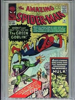 1964 Marvel Amazing Spider-man #14 1st Appearance Green Goblin Cgc 9.2 Ow-w