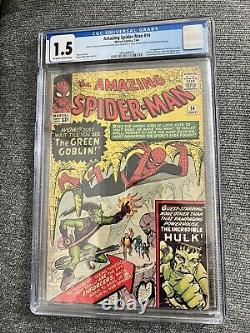 1964 The Amazing Spider-Man #14 CGC 1.5 Key Issue First appearance of The Green