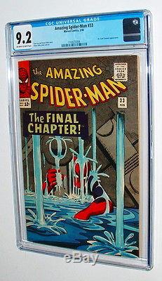 1966 Amazing Spider Man Issue #33 Comic Book Stunning Cgc Graded 9.2 Condition