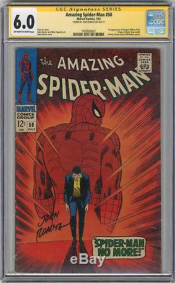 1967 Amazing Spider-Man 50 CGC 6.0 Signed By John Romita 1st Kingpin
