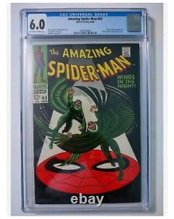 1968 Amazing Spider-Man 63 CGC 6.0 Marvel Comics 8/68, 12-cent 60s Vulture cover