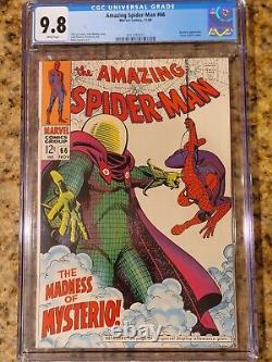 1968 Marvel Comics Amazing Spider-Man 66 CGC 9.8. Classic Mysterio Cover
