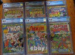 1971 Marvel Group Amazing Spider-man #102 Cgc 7.5 Avengers # 100 Cgc 7.5