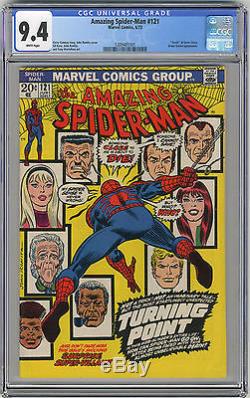 1973 Amazing Spider-Man 121 CGC 9.4 White Pages Gwen Stacy