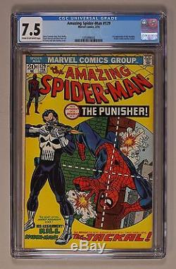 1974 Amazing Spider-Man 129 CGC 7.5 1st Punisher Bronze Age Marvel key