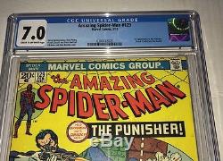 1974 Marvel Amazing Spider-Man Comic Book #129 1st Punisher Bronze Key CGC 7.0