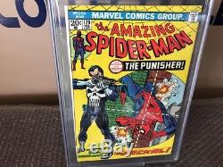 1974 Marvel Comics Amazing Spider-man #129 CGC 9.4 1st Punisher! -WHITE-PAGES