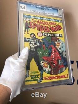 1974 Marvel Comics Amazing Spider-man #129 CGC 9.4 1st Punisher! -WHITE-PAGES