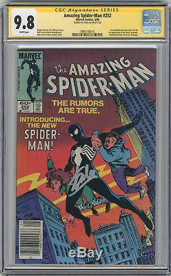 1984 Amazing Spider-Man 252 CGC 9.8 Signed by Stan Lee 1st Black Costume