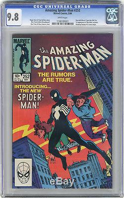 1984 Amazing Spider-Man 252, Marvel Team-Up 141, Secret Wars 8 CGC 9.8