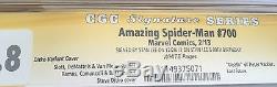 2013 The Amazing Spiderman 700 Cgc 9.8 Stan Lee 90th Birthday Autograph Ditko