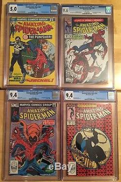 4 Amazing Spider-man CGC Mega Lot 129 238 300 361 First Appearances Comic Books