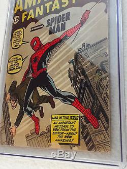 Amazing Fantasy 15 1962 Unrestored Cgc 3.0- First Spider-man, Bright Copy