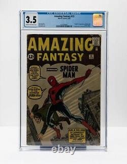 AMAZING FANTASY #15 (Spider-Man 1st appearance) CGC 3.5 VG- Marvel Comics 1962