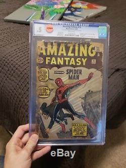 AMAZING FANTASY #15 Spider-Man 1st appearance CGC. 5 COMPLETE Marvel Comic 1962