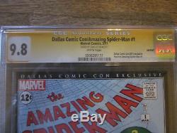 AMAZING SPIDER-MAN #1 CGC 9.8 SS STAN LEE Dallas Comic Con $thousands GRR
