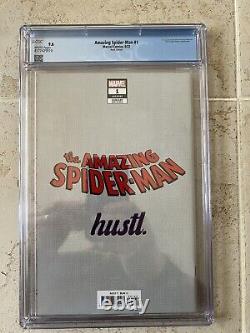 AMAZING SPIDER-MAN 1 EMINEM CGC 9.6 Hustl Ed Variant Graded Mint In Hand