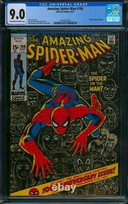 AMAZING SPIDER-MAN #100? CGC 9.0? 100th Anniversary Romita Marvel Comic 1971