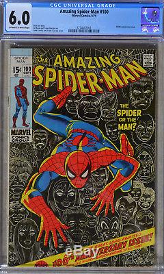 AMAZING SPIDER-MAN #100 (Marvel, Sept 1971) CGC 6.0 (FN) 100th Anniversary Issue