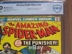 AMAZING SPIDER-MAN #129 ('74) 1st App PUNISHER CBCS 8.0 VF wp like cgc