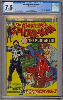 AMAZING SPIDER-MAN #129 CGC 7.5 1st appearance of The Punisher! Major key issue