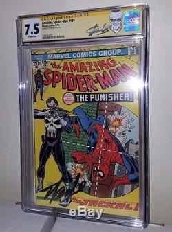 AMAZING SPIDER-MAN #129 CGC SS 7.5 VF- First appearance of the Punisher Stan Lee
