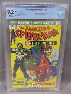 AMAZING SPIDER-MAN #129 (Punisher 1st app, White) CBCS 9.2 NM- Marvel 1974 cgc