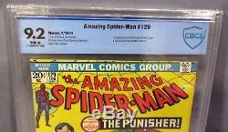 AMAZING SPIDER-MAN #129 (Punisher 1st app, White) CBCS 9.2 NM- Marvel 1974 cgc