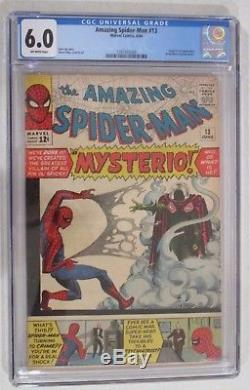 AMAZING SPIDER-MAN 13 CGC 6.0 Mysterio Marvel Comics 1964