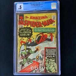 AMAZING SPIDER-MAN #14 (1964) CGC 0.5 OW-W 1st App of GREEN GOBLIN! Comic