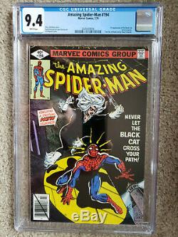 AMAZING SPIDER-MAN #194 9.4 CGC from Marvel Comics Black Cat