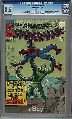 Amazing Spider-man #20 Cgc 8.5! White Pages! Looks Like A 9.0