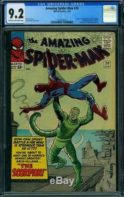Amazing Spider-man 20 Cgc 9.2 1st Scorpion No Reserve Auction