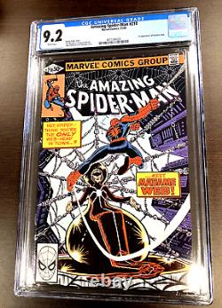 AMAZING SPIDER-MAN #210 CGC 9.2 Marvel Comics 1ST APPEARANCE MADAME WEB! 1980