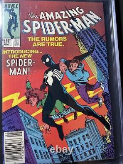 AMAZING SPIDER-MAN #252 CGC 9.2 1st Appearance Of Black Costume (Venom)Newsstand