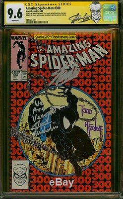 Amazing Spider-man 300 Cgc 9.6 3x Ss Stan Lee Mcfarlane Michelinie 1st Venom Hot