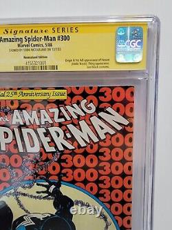 AMAZING SPIDER-MAN 300 CGC SS 8.0 Newsstand Signed Todd McFarlane 1988 1st Venom