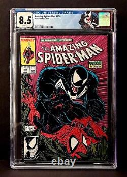 AMAZING SPIDER-MAN #316 CGC 8.5 1st Venom Cover By McFarlane Custom Label 1989