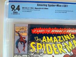 AMAZING SPIDER-MAN # 361 CBCS 9.4 Newsstand like CGC WP not 9.8 300