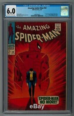 AMAZING SPIDER-MAN #50 CGC 6.0 OWithW First Appearance KINGPIN! KEY GRAIL