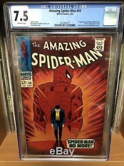 AMAZING SPIDER MAN #50 CGC 7.5 1st Appearance of the KINGPIN Stan Lee Romita