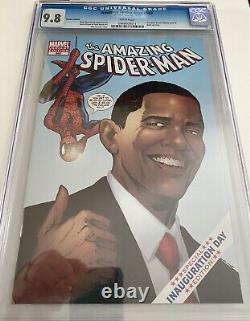 AMAZING SPIDER-MAN #583 CGC 9.8 Barack Obama Inauguration Cover 1st Print (2009)
