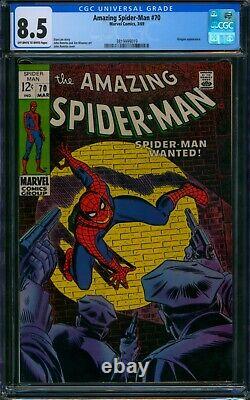 AMAZING SPIDER-MAN #70? CGC 8.5? KINGPIN Appearance! 1969 Marvel Comic